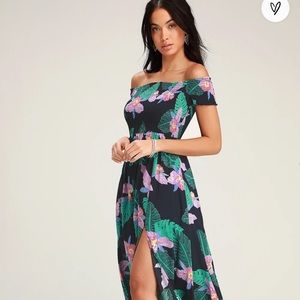 Tropical dress from lulus size small